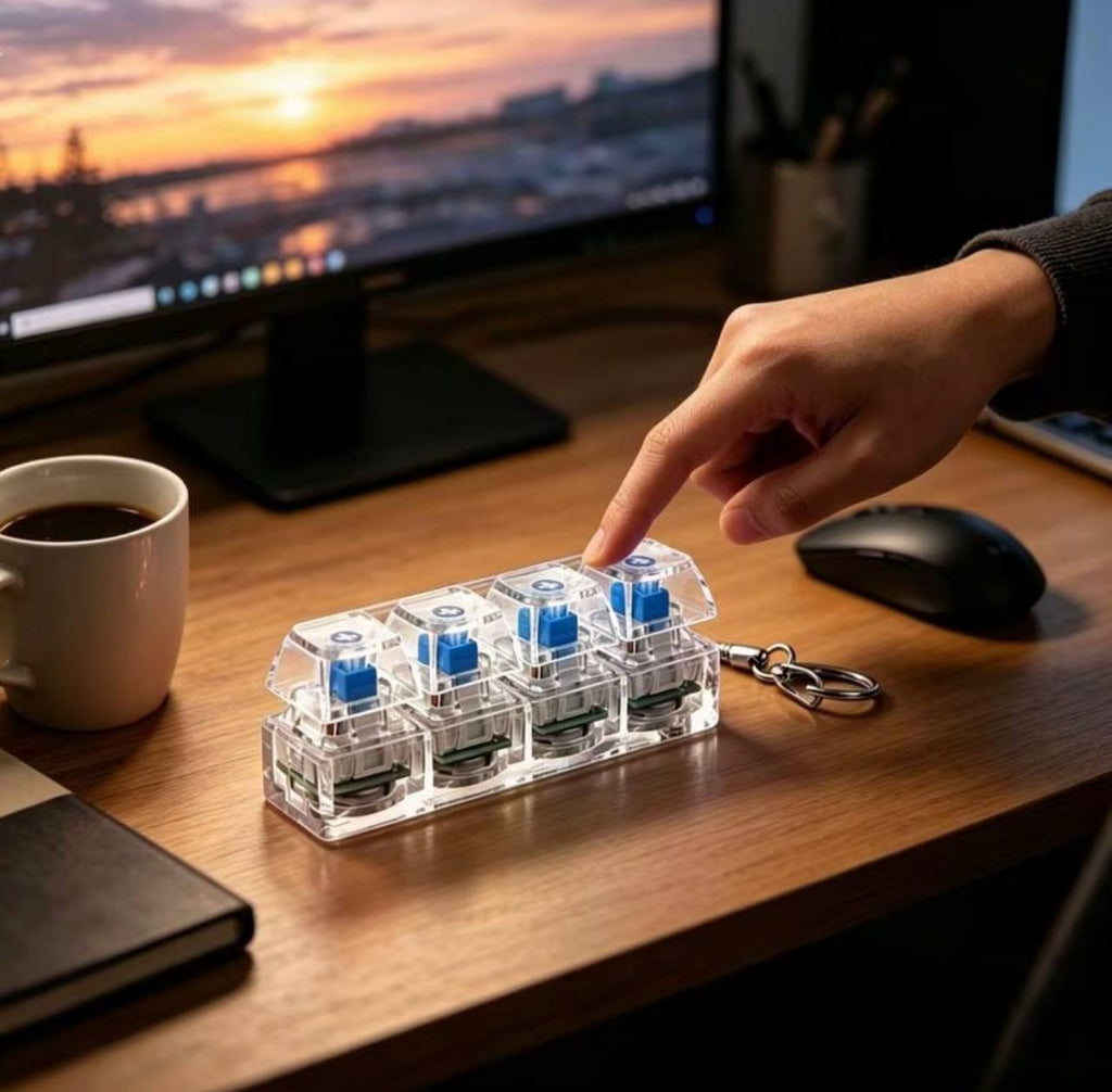CLICKY: Anti-Stress Keyboard Keychain
